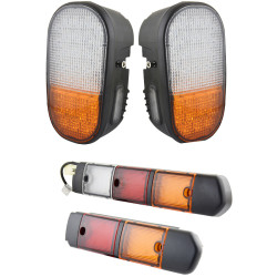 Set of front and rear lamps...