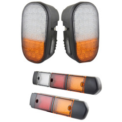 Set of front and rear lamps...