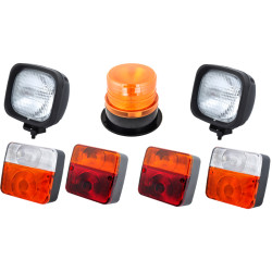 Set of front and rear lamps...