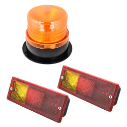 Set of rear lamps with a...