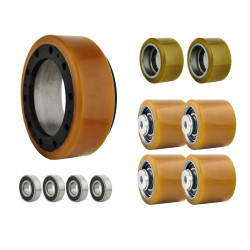 Wheel and roller set for...