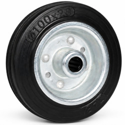 Steel wheel, solid rubber,...