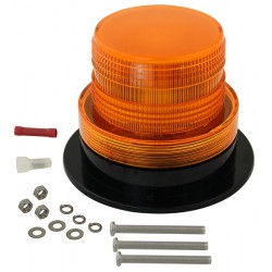 Orange LED strobe warning lamp